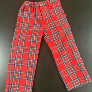 Janie and Jack Red and Green Formal Bottoms